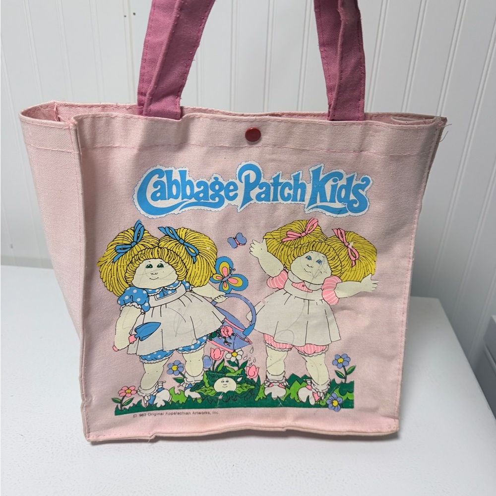 Vintage Cabbage Patch kids pink tote